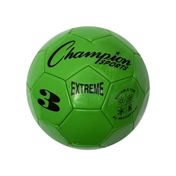 Champion Sports Soccer Ball, Size 3 - All Weather, Soft Touch, Durable Design for Kids Under 8