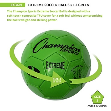 Champion Sports Soccer Ball for Kids - Durable & Soft Touch