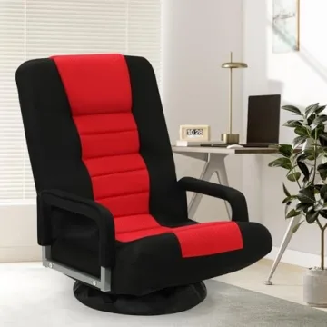 Buymoth Adjustable Swivel Floor Gaming Chair for Comfort