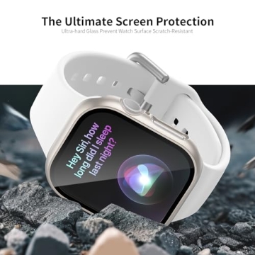 JERXUN 6 Pack Apple Watch Cases with Tempered Glass