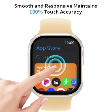 JERXUN 6 Pack Apple Watch Cases with Tempered Glass