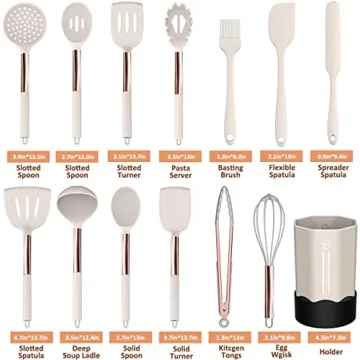 Versatile Silicone Cooking Utensil Set - 24 Pcs Kitchen Tools