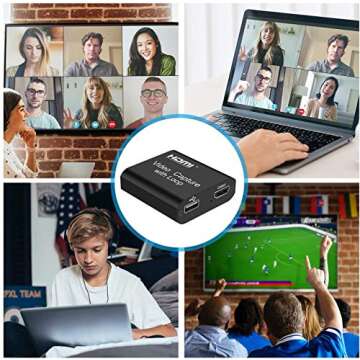 DIGITNOW 4K HDMI Video Capture Card for Streaming and Recording