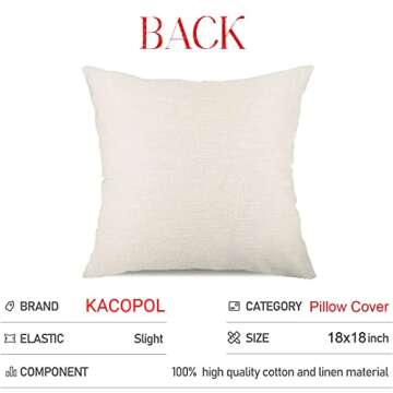 KACOPOL Christmas Decorations Pillow Covers 18×18 Set of 4 Snowflake Santa Snowman Deer Bird Candy Cane Xmas Rustic Winter Holiday Throw Pillows Christmas Decor Cushion Cases K031 (18"x18", Gray)