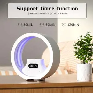 GDbow White Noise Machine with Remote Control 8 Colors Night Lights White Noise Sound Machine with 20 High Fidelity Soothing Sounds Timer Feature Sound Machine for Adults (White-100) (6.290 inch)