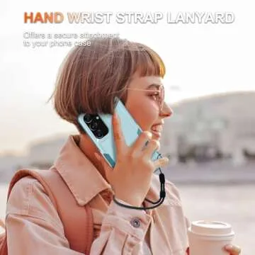 RMOCR Case for Samsung Galaxy S25 Plus, Full Body Heavy Duty Rugged Shockproof Protective Phone Cover with Lanyard Strap, Tempered Glass Screen Protector and Camera Lens Cover, Mint Green