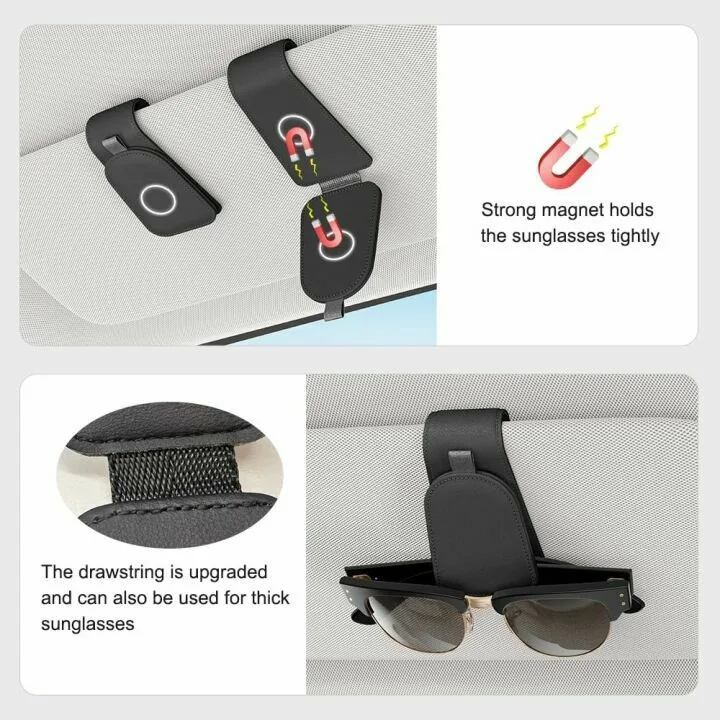 Sotfamily Sunglasses Clip for Car Visor - 2 Pack