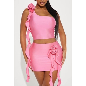 Y2K Ruffles Fairy Skirt Set - Trendy Comfortable Outfit