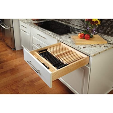 Rev-A-Shelf Custom Knife Block Drawer Organizer for Kitchen