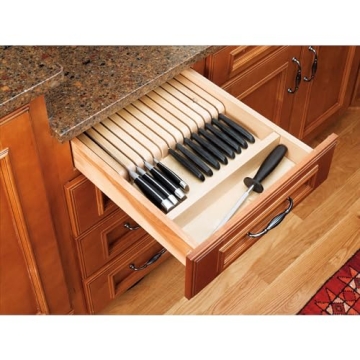 Rev-A-Shelf Custom Knife Block Drawer Organizer for Kitchen