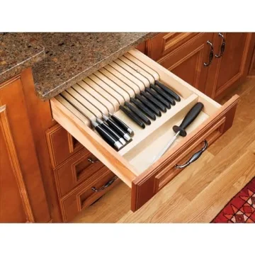 Rev-A-Shelf Custom Knife Block Drawer Organizer for Kitchen