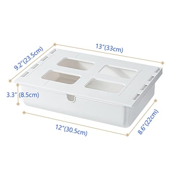 Poeland Under Desk Drawer Organizer for Effortless Clutter-Free Space