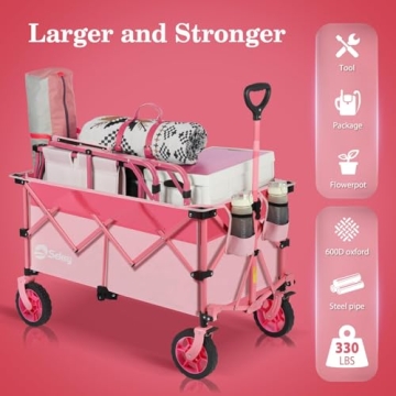 Sekey 220L Collapsible Wagon - Heavy Duty & Foldable