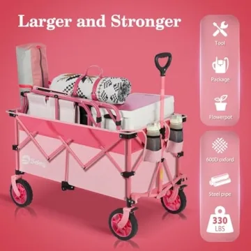 Sekey 220L Collapsible Wagon - Heavy Duty & Foldable