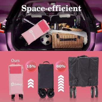 Sekey 220L Collapsible Wagon - Heavy Duty & Foldable