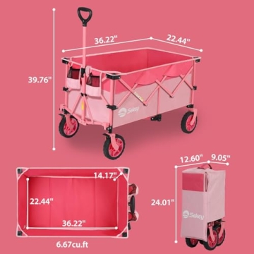 Sekey 220L Collapsible Wagon - Heavy Duty & Foldable