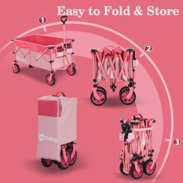 Sekey 220L Collapsible Wagon - Heavy Duty & Foldable