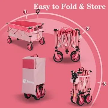 Sekey 220L Collapsible Wagon - Heavy Duty & Foldable