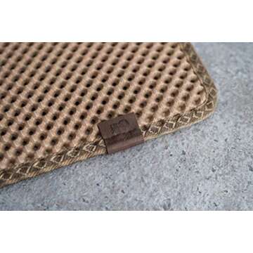 BlackHole Litter Mat Large Size Rectangular 30" X 23" (Beige)