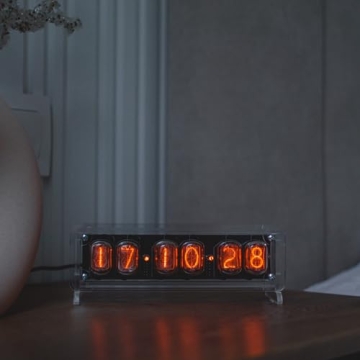 NixieStar Nixie Tube Clock with IN-12 Tubes & Visual Effects