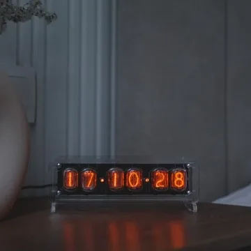 NixieStar Nixie Tube Clock with IN-12 Tubes & Visual Effects