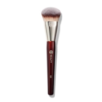 BK Beauty 101 Contoured Foundation Brush for Flawless Makeup