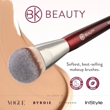 BK Beauty 101 Contoured Foundation Brush Flawless Makeup