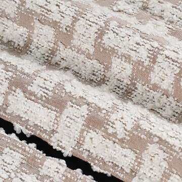 howdy textile Set of 2 Black Stripes Pillow Covers 18x18 Inches Soft Cozy Boucle Patchwork Pillowcas...