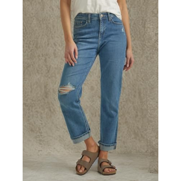 Lee Women's Mid Rise Boyfriend Jean for Everyday Style