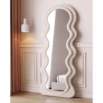 OGCAU Full Length Wavy Mirror – Elegant and Sturdy Design