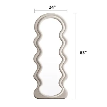 OGCAU Full Length Wavy Mirror – Elegant and Sturdy Design