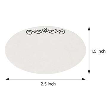 L LIKED 240 Stickers Dissolvable Food Labels for Containers 1 1/2" x 2 1/2" Canning Labels for Jars (Roll of 120) (2 Rolls)