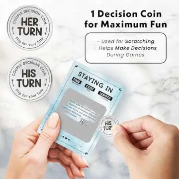 Valentines Gifts for Her Him - 40 Fun and Romantic Scratch Off Date Adventure Ideas for Her, Him, Girlfriend, Boyfriend, Wife, or Husband - Couples Gifts for Anniversary, Date Night, Birthday