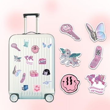 Y2k Retro Aesthetic Stickers, 106pcs Cool 2000s Cyber Trend Stickers, Vinyl Waterproof Sticker for Laptop, Guitar, Water Bottle, Birthday Gifts for Girls, Kids, Teens