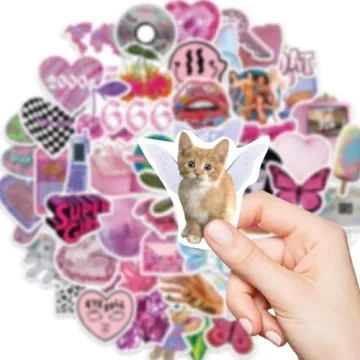 Y2k Retro Aesthetic Stickers, 106pcs Cool 2000s Cyber Trend Stickers, Vinyl Waterproof Sticker for Laptop, Guitar, Water Bottle, Birthday Gifts for Girls, Kids, Teens