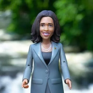 FCTRY Kamala Harris Political Action Figure - Novelty Figurine 2025 - Kamala Harris Bobblehead-Inspired Gifts, Souvenirs & Collectible - Funny Gag Gift Toy - Desk Accessories for Home & Office