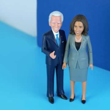 FCTRY Kamala Harris Political Action Figure - Novelty Figurine 2025 - Kamala Harris Bobblehead-Inspired Gifts, Souvenirs & Collectible - Funny Gag Gift Toy - Desk Accessories for Home & Office