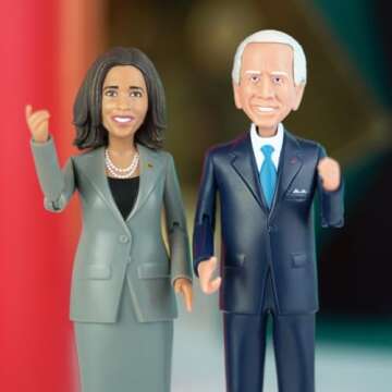FCTRY Kamala Harris Political Action Figure - Novelty Figurine 2025 - Kamala Harris Bobblehead-Inspired Gifts, Souvenirs & Collectible - Funny Gag Gift Toy - Desk Accessories for Home & Office