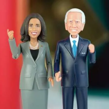 FCTRY Kamala Harris Political Action Figure - Novelty Figurine 2025 - Kamala Harris Bobblehead-Inspired Gifts, Souvenirs & Collectible - Funny Gag Gift Toy - Desk Accessories for Home & Office