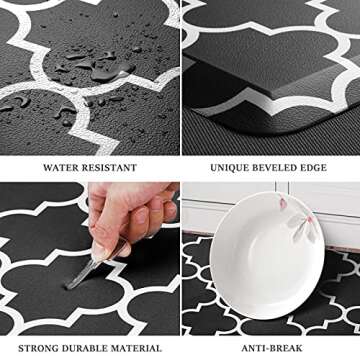 WISELIFE Anti-Fatigue Cushioned Kitchen Mat for Comfort