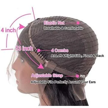 QUINLUX WIGS 13x4 Body Wave Lace Front Human Hair Wig