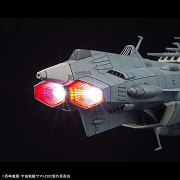 Bandai Hobby Space Battleship Yamato Andromeda Star Blazers 2202" Model Kit (1/1000 Scale)