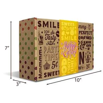 EASTER CANDY CARE PACKAGE EASTER GIFT BOX - Filled With Cookies, Chocolate Bars, Marshmallow Peeps, Foil Egg Candies, Sweet Snacks, + More! PERFECT For Girls Boys Kids College Students Adults