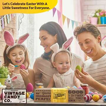 EASTER CANDY CARE PACKAGE EASTER GIFT BOX - Filled With Cookies, Chocolate Bars, Marshmallow Peeps, Foil Egg Candies, Sweet Snacks, + More! PERFECT For Girls Boys Kids College Students Adults