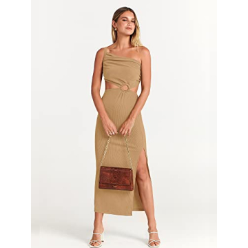 ANRABESS Sexy Cutout Maxi Dress Summer Evening Wear