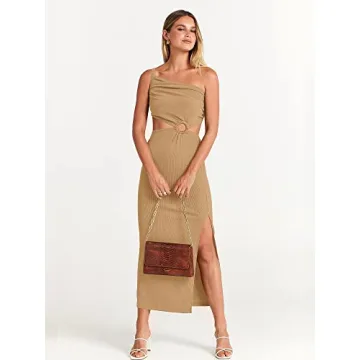 ANRABESS Sexy Cutout Maxi Dress Summer Evening Wear