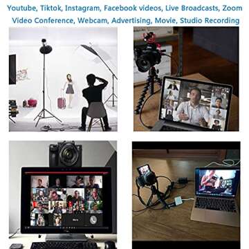 F1TP EH-5 Plus EP-5A AC Power Adapter DC Coupler Kit for Nikon D3100 D3200 D3300 D5200 D5300 D5500 Cameras.