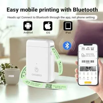 Portable ORGBRO X1 Label Maker for Effortless Organization