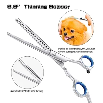 SCEDREAM Dog Grooming Scissors Set with Safety Tips