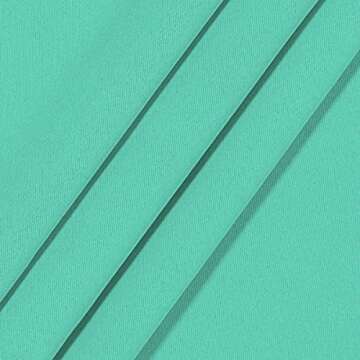 ECLIPSE Room Darkening Curtains for Bedroom - Darrell 37" x 63" Thermal Insulated Single Panel Rod Pocket Light Blocking Curtains for Living Room, Mint (16205037063MNT)